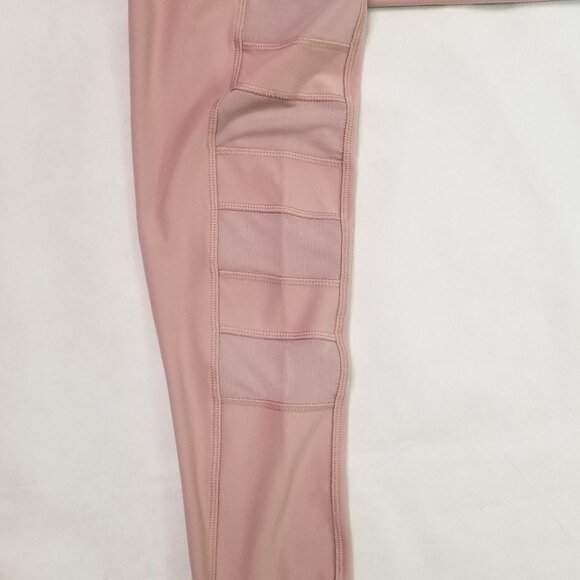 X by Gottex Blocked Mesh Leggings Dusty Pink - Picture 3 of 8